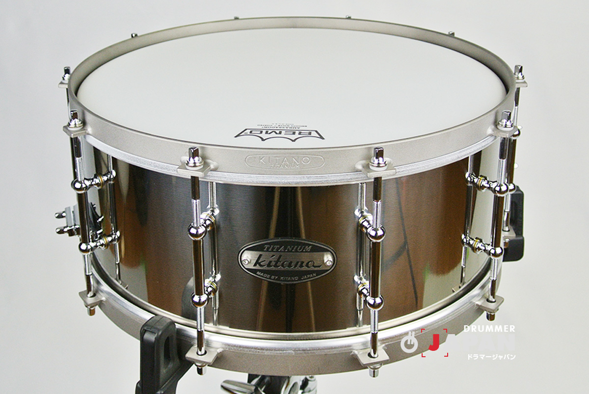 Read more about the article Kitano オールチタンスネア 14ｘ6.25インチ シングルフープ